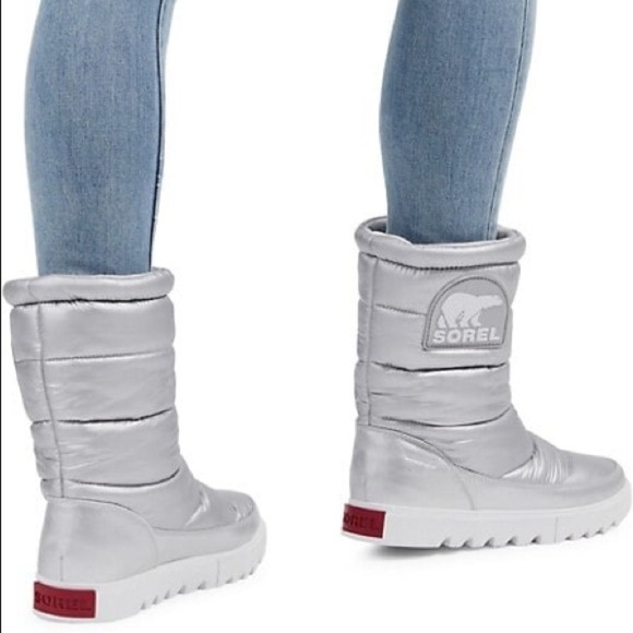 Sorel Shoes - Sorel | Joan of Arctic Next Lite Mid Puffy Boot | Pure Silver 10.5
